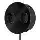 Enchufe de empotrar CucineOggi box Duplo IL 600 Negro