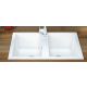 Fregadero sintético solid dos senos Mundilite Supreme 760x520