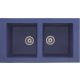 Fregadero bajo encimera Syan Diana - 910 x 510 mm - 2 Senos rectangulares. Vista Frontal