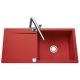 Fregadero de cocina granito Luisina Epure EV28011 Rojo 