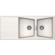 Fregadero de granito Luisina Luisidiam Fanfare EV 1121 - 1160 x 500 mm - Color Polaris