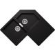 Fregadero de granito Luisina Luisigranit Especial EV 22431LC - 840 x 840 mm