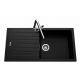 Fregadero Luisina granito Hip Hop EV87011 | 100 x 50 cm full black