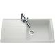 Fregadero cocina en granito Luisina Bossa Nova EV88011 | 100 x 50 cm BLANCO ALPINA