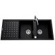 Fregadero diseño en granito Luisina FusionStyl EV8621 Full Black