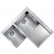 Fregadero de acero inoxidable Luisina Monteverdi EV38DMIL/GMIL