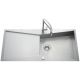 Fregadero de acero inoxidable Luisina Calisto EV70021 - 1160 x 520 mm - 1 gran cubeta + 1 escurridor