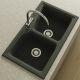 Fregadero granito doble seno Poalgi City Hekla - 855 x 505 Negro Basalt