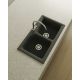 Fregadero granito doble seno Poalgi City Hekla - 855 x 505 Negro Basalt