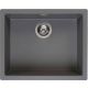 Fregadero cuarzo un seno Reginox Amsterdam 50 gris plateado