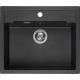 Fregadero un seno granito Reginox Amsterdam 54 negro plateado