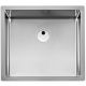 Fregadero de cocina Roca Praga 45 en inox 50 x 45