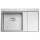Fregadero 1 seno con escurridor de acero Rodi XERON 86 - 86x52