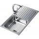 Fregadero de acero sobre encimera Teka Classic 1C 1E - 860 x 500 mm