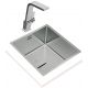 Fregadero cuadrado acero inox Teka FlexLinea RS15 40.40 - 440 x 440