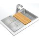 Fregadero grande acero Teka ForLinea RS15 71.40 PRO - 750 x 500 con tabla de corte y colador