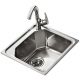 Fregadero de acero sobre encimera Teka Premium 1C - 465 x 440 mm - Ref. 11128001