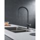 Grifo de cocina extraible Imex Berna Negro