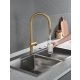 Grifo cocina extraible Imex Berna oro cepillado