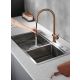Grifo cocina extraible Imex Berna Oro Rosa 