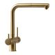 Grifo osmosis caño extraible cocina Borrás NAT1785TG dorado cepillado