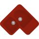 Fregadero esquinero Poalgi Basic Jade 118 Rojo Tomate