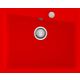 Fregadero Poalgi Kuma 301 Rojo Brillante