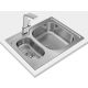 Fregadero cocina Teka Universe 60 T-XP 1 1/2C - 65 x 50 cm.