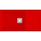 Fregadero Poalgi ZIE 81 1C+Esc Rojo Brillante
