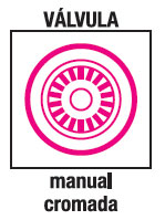 Valvula fregadero Manual cromada