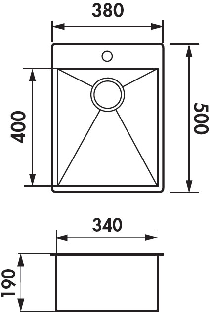 Medidas fregadero Luisina Monteverdi Luisinox EV34MIL Medidas fregadero Luisina Monteverdi Luisinox EV34MIL