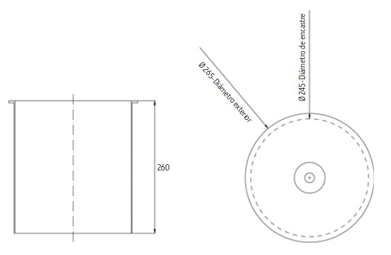 Cubo basura de empotrar Basic - 9010