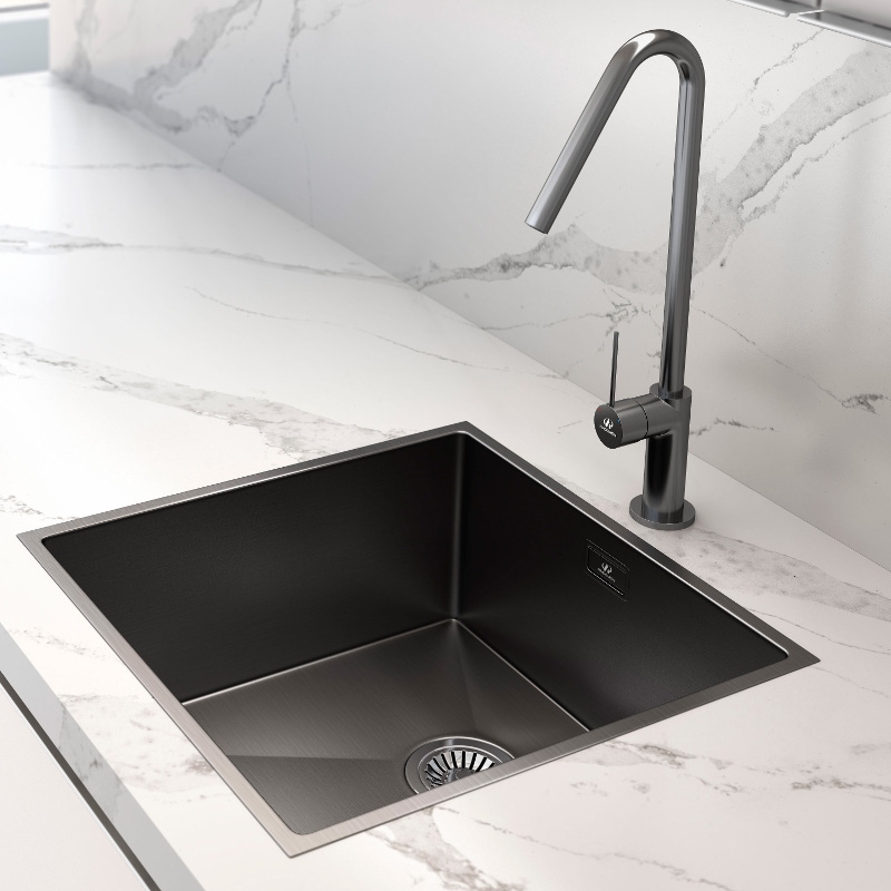 Fregadero Andemen Ágata un seno Acero AISI 304 18/10 Fregadero Andemen Ágata un seno Acero AISI 304 18/10