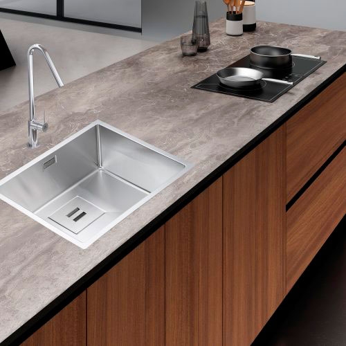 Fregadero Andemen Coral pro un seno con Acero AISI 304 18/10 Fregadero Andemen Coral pro un seno con Acero AISI 304 18/10