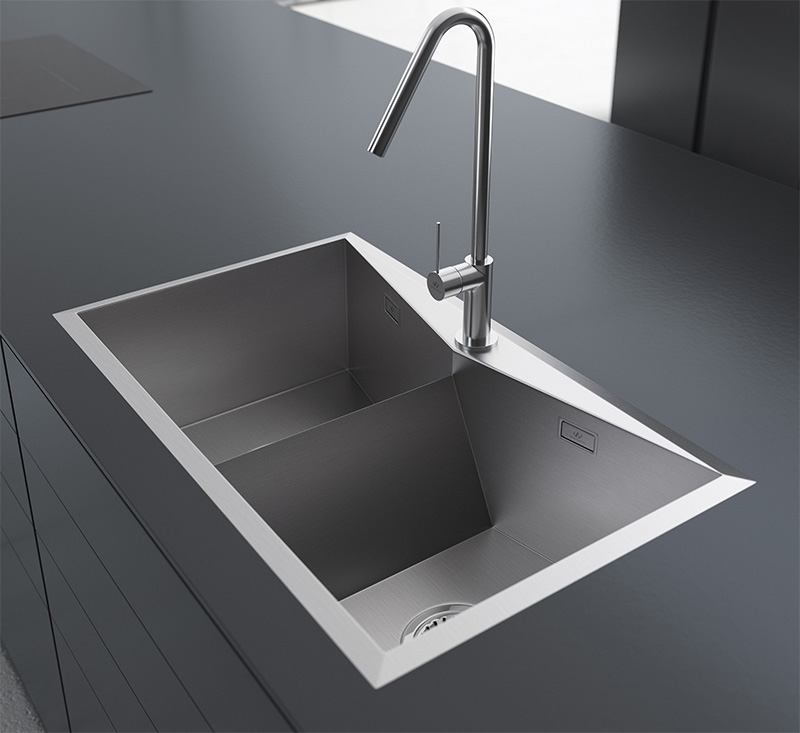 Fregadero de acero Andemen Diamante - Acero AISI 304 18/10