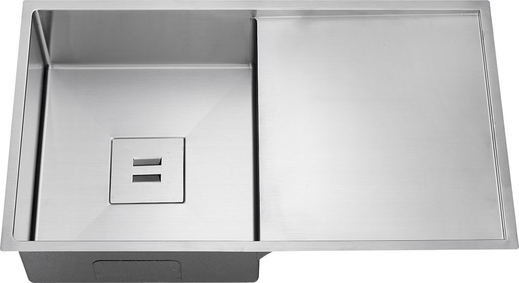 Fregadero de cocina un seno con escurridor Andemen Olivino pro