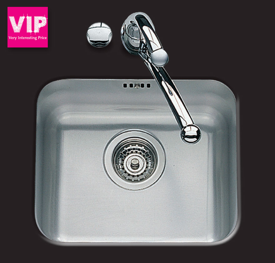 Fregadero de acero inoxidable Luisina clásica Luisinox EVSP12 Fregadero de acero inoxidable Luisina clásica Luisinox EVSP12