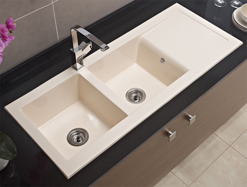 Fregadero Syan Core sobre encimera. Vista en Cocina Fregadero Syan Core sobre encimera. Vista en Cocina