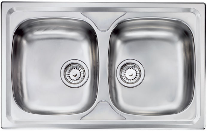 Fregadero de acero inoxidable Luisina Jazzy Luisinox EV4720VE Fregadero de acero inoxidable Luisina Jazzy Luisinox EV4720VE