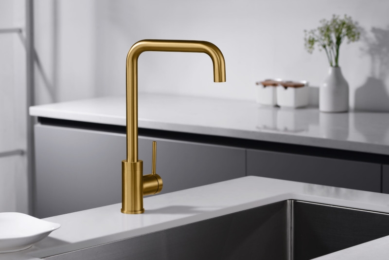 Grifo cocina Imex Loira oro cepillado