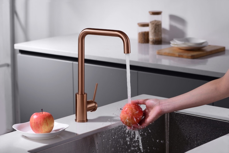 Grifo cocina Imex Loira oro rosa cepillado
