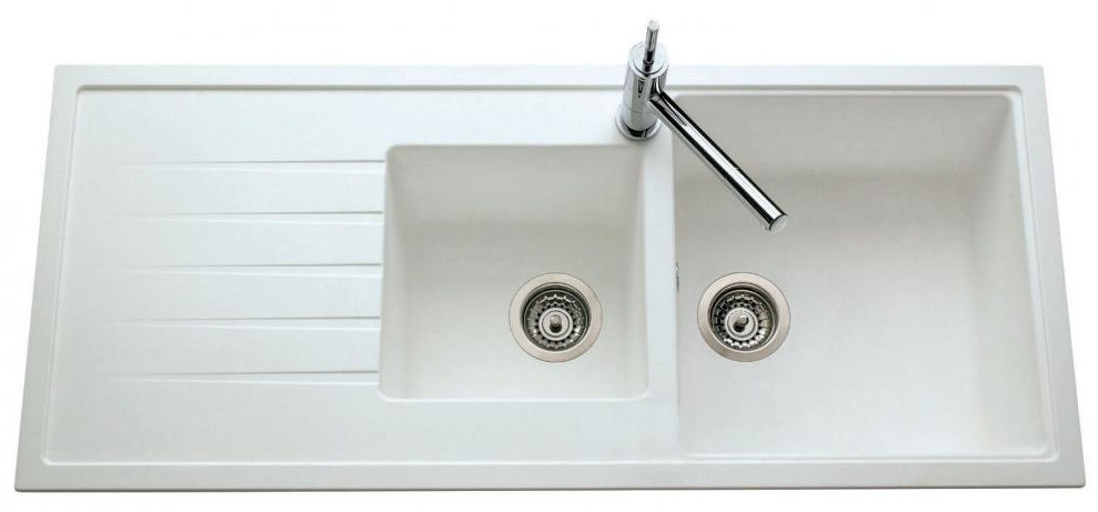 Fregadero encastrado Luisina EV421VM Blanco Alpina