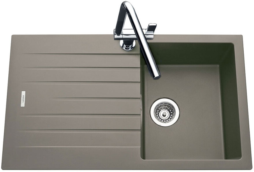 Fregadero seno + escurridor Luisina HIP HOP EV8701 CEMENTO Fregadero seno + escurridor Luisina HIP HOP EV8701 CEMENTO