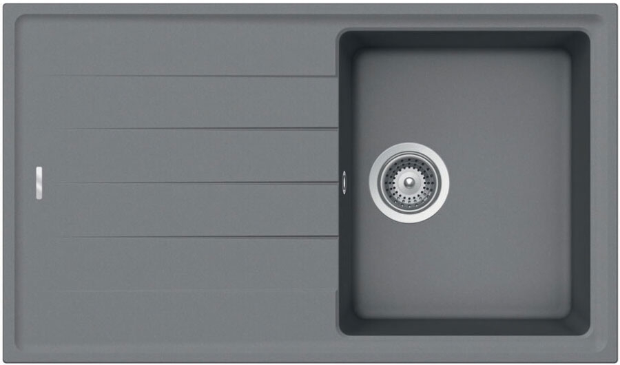 Fregadero seno + escurridor Luisina BOSSA NOVA EV8800 CROMA