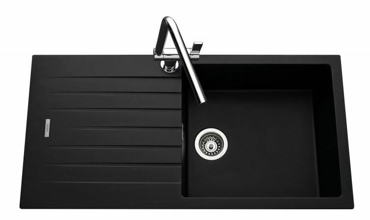 Fregadero seno + escurridor Luisina HIP HOP EV87011 FULL BLACK