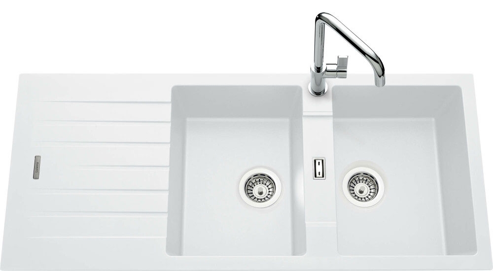 Fregadero seno + escurridor Luisina HIP HOP EV8721 BLANCO ALPINA Fregadero seno + escurridor Luisina HIP HOP EV8721 BLANCO ALPINA