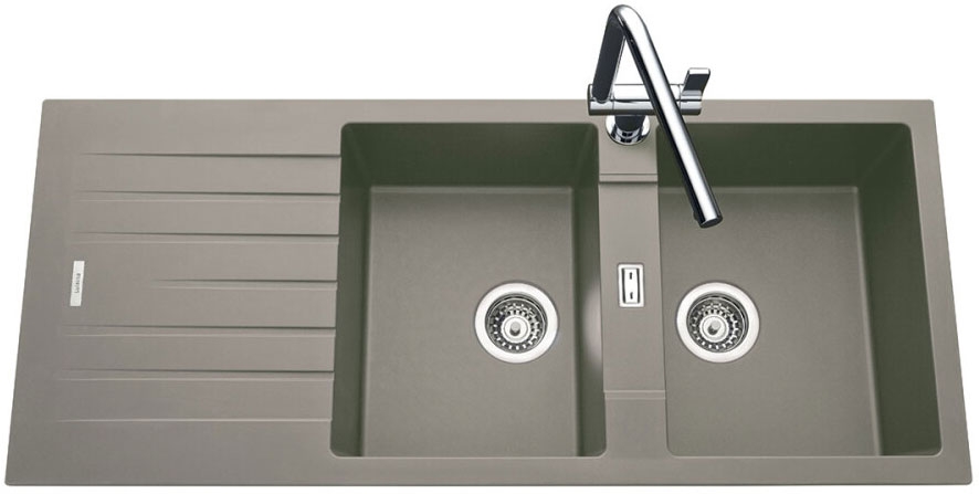 Fregadero seno + escurridor Luisina HIP HOP EV8721 CEMENTO Fregadero seno + escurridor Luisina HIP HOP EV8721 CEMENTO