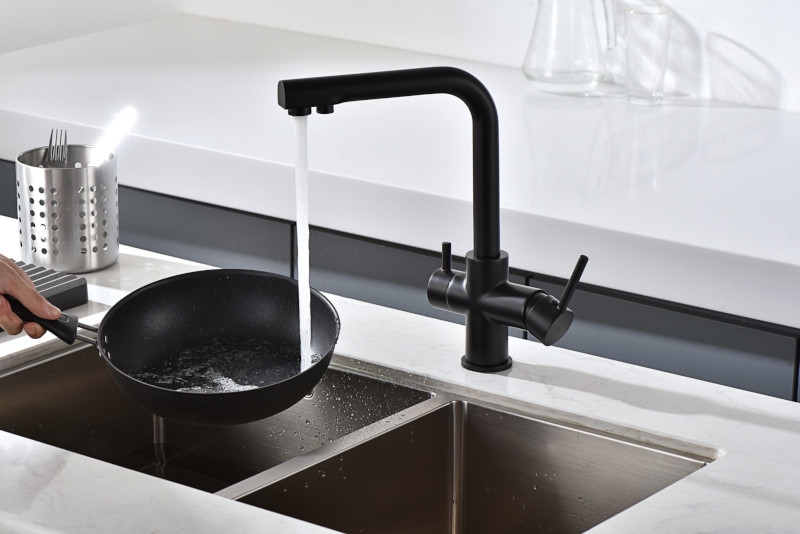 Grifo de ósmosis para cocina Marsella negro