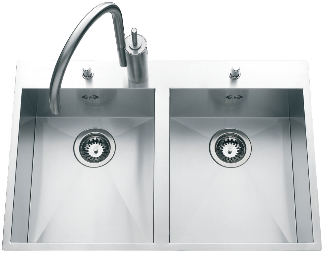 Fregadero de acero inoxidable Luisina Monteverdi Luisinox EV31IL