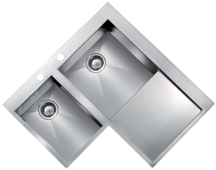 Fregadero de acero inoxidable Luisina Monteverdi Luisinox EV38GMIL